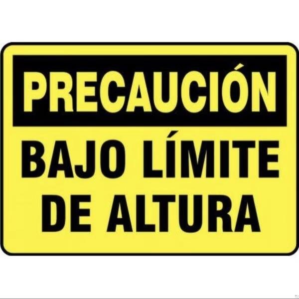 Accuform OSHA CAUTION Safety Sign LOW SHMEQM617XT SHMEQM617XT - main